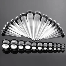 SWANJO 36 件 14G-00G 亚克力耳塞和耳道耳塞拉伸套件耳部扩张穿孔身体首饰