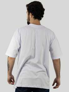 Kit2 Premium Men's Oversized T-Shirts 100% Cotton Thick Plain Collar Basic Streetwear - 彩色 - 查看 4