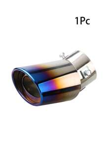1pc Stainless Steel Car Exhaust Tail Pipe Tip Muffler Tip - Multicolor - View 7
