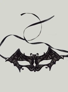 1 chiếc mặt nạ ren khoét rỗng màu đen, trang phục hóa trang nửa mặt, mặt nạ mắt gợi cảm, thích hợp cho tiệc hóa trang - màu đen - Xem 11