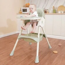 Cochildor Baby High Chair,Children Are Fed At A Height Of Convert,With Removable Tray,Foldable Portable Children's Dining Chair