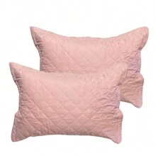 Aurora Pillowcase Set - Quilted MicroPercale 200 Threads 2 Units - Màu hồng gỉ - Xem 2