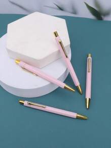 Bolígrafo europeo y americano estilo simple negocio rosado & dorado para oficina suministros - Rosa - Ver 7