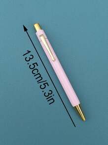 Bolígrafo europeo y americano estilo simple negocio rosado & dorado para oficina suministros - Rosa - Ver 2