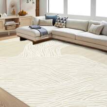Modern Living Room Home Decor Aesthetics Kitchen Print Area Rug Non Slip Bordered Pet Friendly Indoor Carpet Non Shedding Easy To Clean Mat Throw Rug Low Pile Stain Resistant Floorcover Thin Soft Doormat For Laundry Bedroom Bathroom Bedside Dining Room - 駝色 - 查看 1