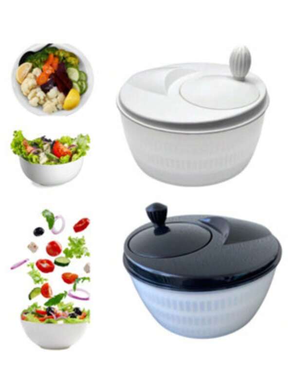 Centrífuga de Salada Secador Verduras Manual 4 Litros