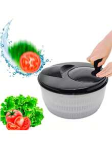 Centrífuga de Salada Secador Verduras Manual 4 Litros