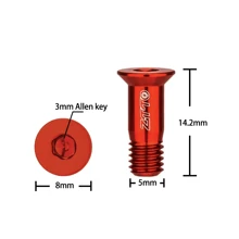 2 piezas Tornillos de polea guía del desviador trasero de bicicleta ZTTO, rodillos de polea de AL7075 para bicicleta de montaña y de carretera