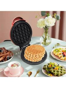 Waffle Maker - Nonstick Small Electric Waffle Iron With Indicator Lights | Safe And Compact Mini Waffle Iron Machine For Grilled Cheese Brownies Cookies - Nhiều màu - Xem 2