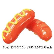 Dog Lover And Dog Mom Love Toy Vocal Teething Stick Hot Dog Lover And Dog Mom Love Sausage Shape Cat/Dog Lover Gift And Dog/Cat Mom Love Pet Supplies