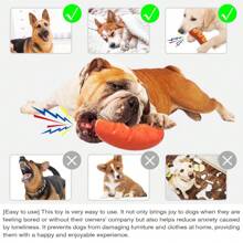Dog Lover And Dog Mom Love Toy Vocal Teething Stick Hot Dog Lover And Dog Mom Love Sausage Shape Cat/Dog Lover Gift And Dog/Cat Mom Love Pet Supplies