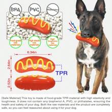 Dog Lover And Dog Mom Love Toy Vocal Teething Stick Hot Dog Lover And Dog Mom Love Sausage Shape Cat/Dog Lover Gift And Dog/Cat Mom Love Pet Supplies