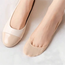 运动户外 5 双海绵垫隐形袜，柔软舒适的高跟袜，女士袜子