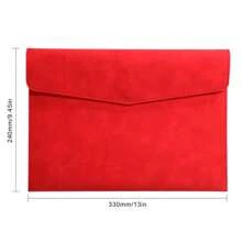 A4 File Folder PU Leather Business Document Folder Briefcase Portfolio Back To School