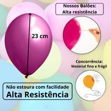 9-Inch Plain Latex Balloon 50 Units Birthday Party - trái cam - Xem 2