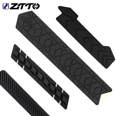 Protector de cadena, tubo inferior y cuadro de bicicleta ZTTO, adhesivo de silicona resistente a los rasguños, almohadilla amortiguadora para bicicleta de montaña MTB