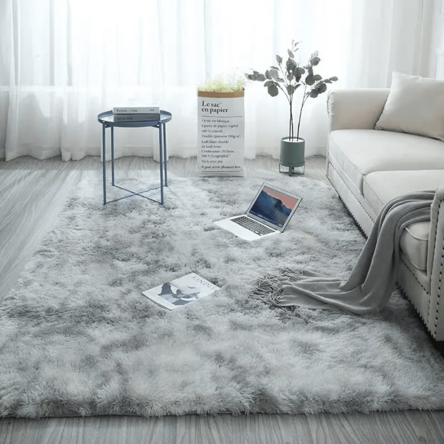 Fluffy Rug Large Shaggy Rug Floor Mat Living Room Bedroom Anti-Slip Soft Carpet
