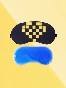 1pc 眼罩, 印花眼罩, 冰袋眼罩, 冰敷眼罩, 亲子眼罩, 可爱眼罩, 情侣眼罩, 航空眼罩, 毛绒眼罩, 怪兽眼罩, 刺绣眼罩, 眼罩眼罩, 动物眼罩, 丝绸眼罩, 眼罩, 遮阳, 眼罩, 美容眼罩, 遮阳眼罩, 热敷眼罩, 凝胶冰袋多功能眼罩套装, 眼部压缩降温加温眼罩 - 彩色 - 查看 14