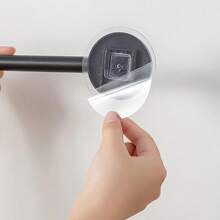 1 件装厨房挂钩支架，带贴纸，壁挂式锅盖架，可旋转挂杆，铲子、勺子和勺子收纳架，无需钻孔