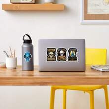 100 piezas Pegatinas estéticas de electricista y soldador, pegatinas de vinilo para álbum de recortes, diario, portátil, parachoques, monopatín, botellas de agua, computadora, teléfono - Multicolor - Ver 6