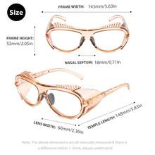 1 副透明自然圆点糖果简约防风护目骑行眼镜，男女通用，四季皆宜