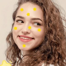 Multi-Piece Golden Star Shaped Stickers, Suitable For Party, Gathering And Other Activities (For Decoration Only, Not Cosmetic)