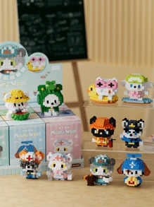 Cute Pet Series Building Blocks Assembly Toys, Desk, Office Desk Holiday Decorations, Bedside Decor, Holiday Gifts, Birthday Presents - Multicolor - View 4