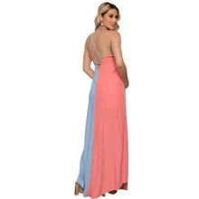 Two-Tone Gender Reveal Dress - Multicolor - Ver 3