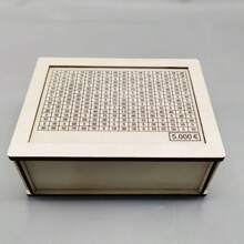 1pc White Wooden Money Box With Counter For Home Office Desk Cash Saving Best Gifts Birthday Graduation