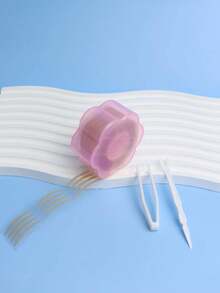 One Roll Of Double Eyelid Tape, With Flower Shaped Storage Box, Delivery Aid, Lace Mesh Shape, Color Close To Skin Tone, Enlarge Eyes, Do Not Warp The Edge, Do Not Damage Eyelids - Multicolor - View 7