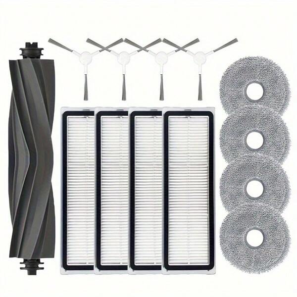 For Dreame Bot L10 Prime L10S Pro L10 Pro Accessory Kit Includes Main Side Brushes Hepa Filters Mop Pads  High-Efficiency Replacement Parts For Your Robot Vacuum