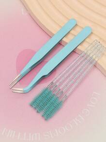 AYRMILLA Multi-Colored Eyelash Tool Set 5 Mascara Brushes And One Tweezers Are Complete And Convenient Eyelash Curler Eyelash Collection Kit - Multicolor - View 7