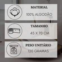Kit 5 Lara Floor Towels Cotton Bathroom Rug 45x70cm - Màu xám đen - Xem 6