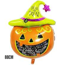 Kit With 7 Metallic Balloons Halloween Party Ghost Pumpkin Skeleton Devil Bat Spider - 1 Each - 彩色 - 查看 7