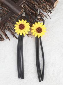 MARLIWOO 1 对波西米亚风格耳环，女士派对配饰 - 黃色 - 查看 6