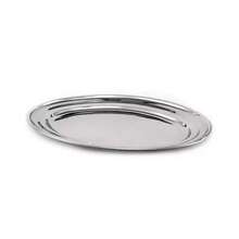 Kit 2 Trays Stainless Steel Oval Shallow Large 44 X 30 Cm - 銀色 - 查看 4