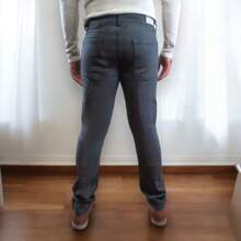 Men's Jeans Pants Men's Jeans Basic Gray Casual Skinny - 灰色 - 查看 3