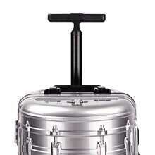 1 件 20 英寸圆筒旅行行李箱，采用 ABS+PC 材质，坚固的铝制框架，旋转轮，复古风格学校巡游必备宿舍必备大学学校行李箱手提箱耐用随身携带