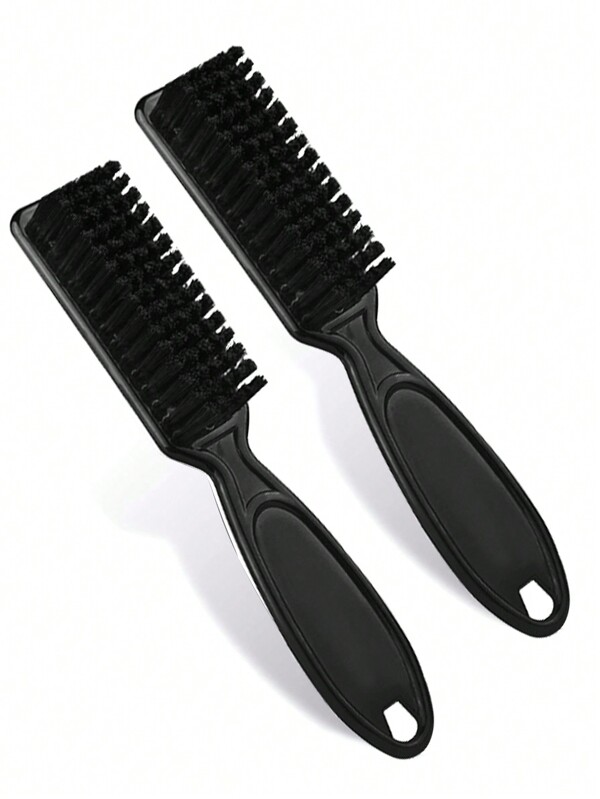 1/2/3/5 Pcs Hair Brush Set, Small Oil Head Broken Hair Combs Set, Barber Blade Cleaning Brush, Beard Sweeping Style Hair Brush, Small Size Mini Comb For Oil Head, Frizzy Hair, Beard Styling And Blowing, Hair Clipper Brush Nail Brush Tool For Cleaning Clipper, Men(Black), Hair Tools, Hair Products And Accessories For Barber Salon Beauty Travel Essentials