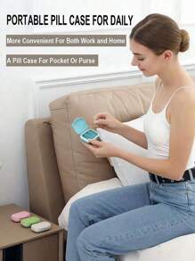 Mini Travel Portable Pill Organizer, 3 Compartment Pill Box, Pill Storage Container, Weekly Pill Box, Pill Case For Outdoor Travel, Medication And Vitamin Storage, Fits In Pocket Or Wallet, Securely Organizes Daily Medications, Dustproof, Waterproof, Leak Proof, Reusable Pill Box, Self-Sealing Travel Medication Storage With Clasp Seal, Organizes Pills And Small Items