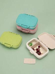 Mini Travel Portable Pill Organizer, 3 Compartment Pill Box, Pill Storage Container, Weekly Pill Box, Pill Case For Outdoor Travel, Medication And Vitamin Storage, Fits In Pocket Or Wallet, Securely Organizes Daily Medications, Dustproof, Waterproof, Leak Proof, Reusable Pill Box, Self-Sealing Travel Medication Storage With Clasp Seal, Organizes Pills And Small Items