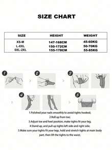 2 件 150D 透明不透明加大码紧身连裤袜，高弹力亮面紧身裤，适合大学、万圣节、学校、15-25°C 旅行、冬季 - 咖啡棕 - 查看 3