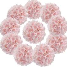 10pcs Silk Embroidered Floral Bouquet Stems, Decorative Artificial Flowers For Home, Wedding Gifts Birthday Graduation