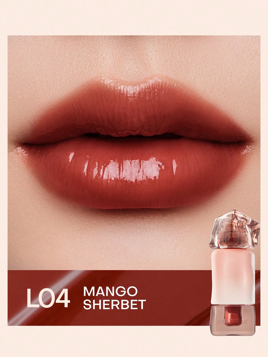 MISTINE Thai Latte Juicy Lip Gloss, Hydrating Lip Jelly Infused With