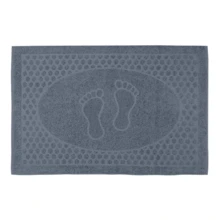 Kit 5 Lara Floor Towels Cotton Bathroom Rug 45x70cm - Màu xám đen - Xem 2