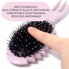 Bộ 1 Lược Uốn Tóc, Lược Tạo Kiểu Tóc Uốn Nhọn, Lược Búi Uốn Tóc, Thích Hợp Cho Việc Chải Và Tạo Kiểu Tóc Xoăn Nam Và Nữ, Giảm Xoăn Và Tách Tóc Xoăn, Lược Đệm Khí Hình Bầu Dục Có Tay Cầm, Lược Tạo Kiểu Tóc Định Hình Bằng Chất Liệu Rơm Lúa Mì, Lược Gỡ Rối Tóc, Lược Tạo Kiểu Tóc Chuyên Nghiệp, Lược Chải Tóc Bouncing, Lược Tạo Kiểu Tóc Định Hình Xoăn, Cho Tóc Xoăn, Tóc Thẳng, Phụ Nữ, Trẻ Em - Nhiều màu - Xem 5