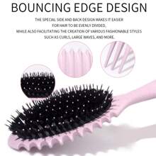 Bộ 1 Lược Uốn Tóc, Lược Tạo Kiểu Tóc Uốn Nhọn, Lược Búi Uốn Tóc, Thích Hợp Cho Việc Chải Và Tạo Kiểu Tóc Xoăn Nam Và Nữ, Giảm Xoăn Và Tách Tóc Xoăn, Lược Đệm Khí Hình Bầu Dục Có Tay Cầm, Lược Tạo Kiểu Tóc Định Hình Bằng Chất Liệu Rơm Lúa Mì, Lược Gỡ Rối Tóc, Lược Tạo Kiểu Tóc Chuyên Nghiệp, Lược Chải Tóc Bouncing, Lược Tạo Kiểu Tóc Định Hình Xoăn, Cho Tóc Xoăn, Tóc Thẳng, Phụ Nữ, Trẻ Em - Nhiều màu - Xem 4