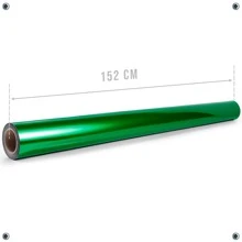 Vinil Adhesivo Espejado Metálico Automotriz 30 Cm x 152 Cm - Verde - Ver 5