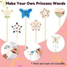 6pcs DIY Magic Wand Craft Kit - Wooden Fairy Princess Wands,Decorate Your Own Wand Set For Party Arts And Crafts,Creative Gift No Electricity Needed (6 Random Wooden Pieces With Stickers),Arts Crafts Kids,Arts & Crafts,Arts And Crafts Kids Set,Crafting For Kids,Craft Set Creative,Art And Craft Kids,Arts And Crafts Kids,Kids Crafts,Crafts For Kids,Arts And Crafts Kids,Kids Crafts,Fairy,Gabby Dollhouse Party,Princess Craft,Kids Creative