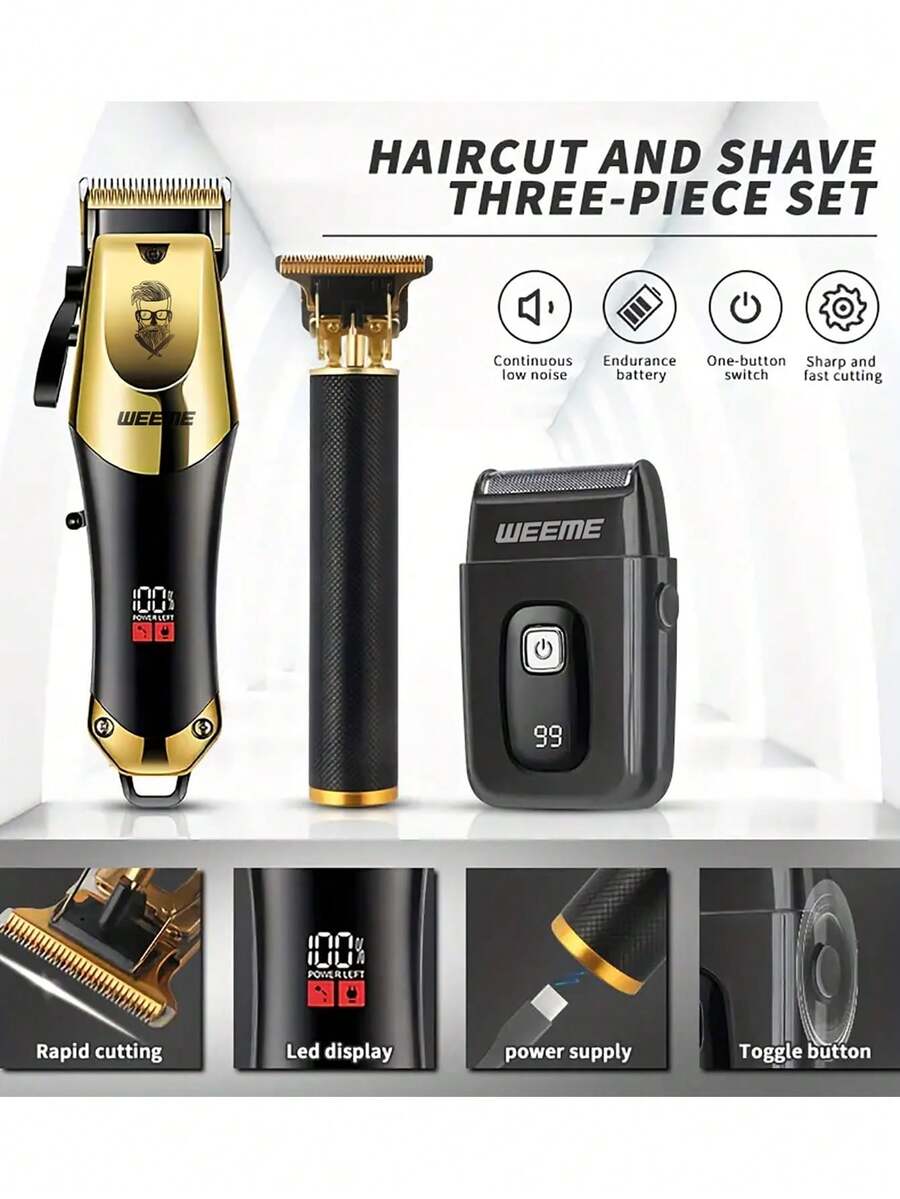 New Three Piece Intelligent Hair Clipper Set With Mother And Child